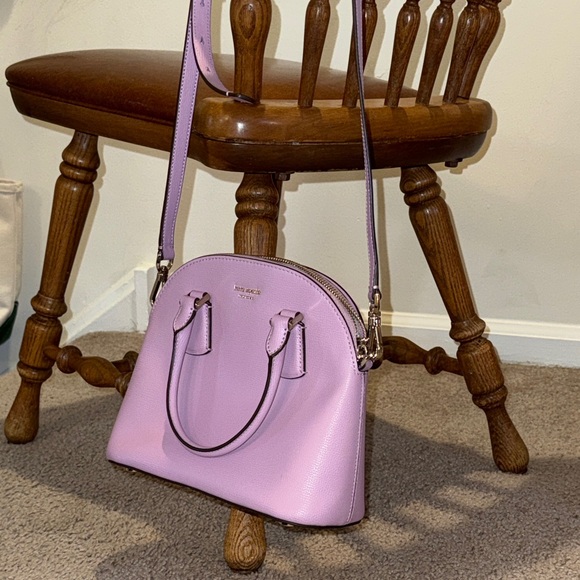kate spade lavender dome satchel in pastel lilac - Picture 8 of 12